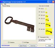 screen shot of Digital Image To Icon Converter
